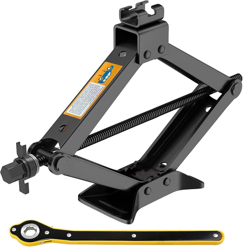 Scissor Car Jack (3 Ton Heavy-Duty Steel Lifting Jack)